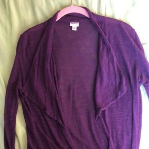 Purple Slim Cut Cardigan Super Cute!